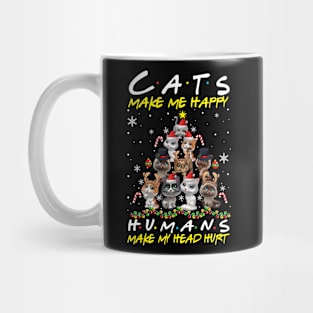 cat make me happy Mug